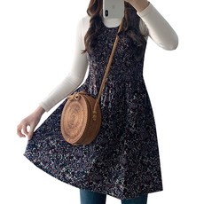 Han's Vill 奧莉維亞雪紡圍裙, 海軍藍, 1個