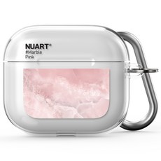 NUART AirPods透明保護套, AirPods 3rd Generation, Marble Pink