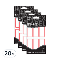 Petit 索引標籤 20-219 18p, 紅色, 18入, 20個