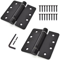 層架國度 出口閉門器 黑色鉸鏈 4英吋, 2個