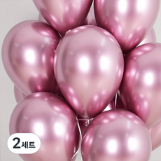 J Balloon 反光天花板氣球套組, 2套, 粉紅色