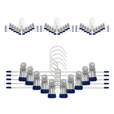 라이프서치 논슬립 집게 치마 바지걸이, 네이비, 20개