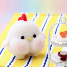 아트조이 DIY 양모펠트 키트, 1세트, 하얀닭