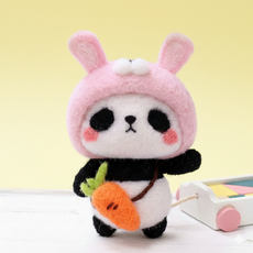 아트조이 DIY 양모펠트 키트, 1세트, 토끼판다