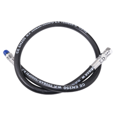 AQUATEC 潛水高壓管 橡膠材質, HP-300-80-M, 黑色