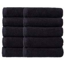 comet 家庭式飯店棉紗布毛巾 170g, 深灰色, 10個