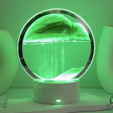 ARTJOY LED 流沙畫 沙漏 小夜燈, 綠色