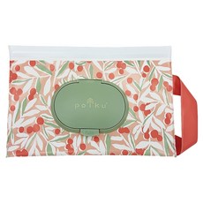 MARUSHIN 丸真 polku 創意濕紙巾套 含提把 + 蓋子, 漿果, 1個