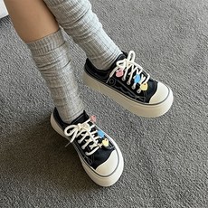 바이로쏘 플랫폼 라운드 캔버스 지비츠 스니커즈 BB559