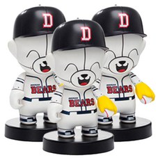 DOOSAN BEARS 裝飾用鐵雄公仔 隨機出貨, 3個