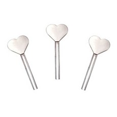 J.O 牙膏化妝品軟管擠壓器 棒狀 銀色, 3個, 愛心