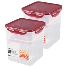 LocknLock 樂扣樂扣 醃漬專用提把保鮮盒, 2.6L, 2個