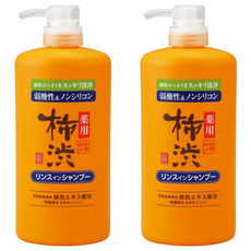 KUMANO 熊野油脂 四季 柿 洗髮精, 600ml, 2瓶