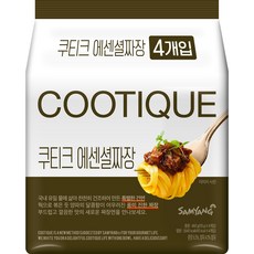 삼양 쿠티크 에센셜 짜장 115g, 4개
