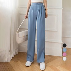 PAPERMENTS 女款寬鬆開衩休閒褲