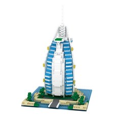 MBLOCK 杜拜帆船飯店造型積木 YZ052 1095入, 混色