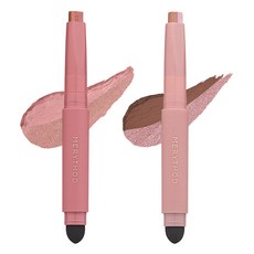 MERYTHOD 雙色漸層眼影棒組 2支入, Mauve petal+Mauve brown, 1組