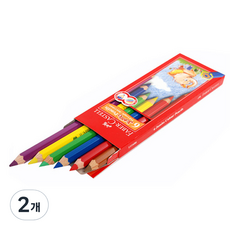 FABER-CASTELL 輝柏 Jumbo Jigwan彩色鉛筆 111606, 6 種顏色, 2個