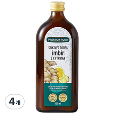 PREMIUM ROSA 生薑檸檬原汁, 4個, 500ml