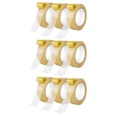 다온셀렉트 자국없는 초강력 투명 메쉬 양면 테이프 30mm x 5m, 9개