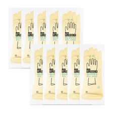 HUAS 橡膠手套 M號, 單色​, 10入, M
