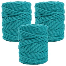 SEVY 編繩棉繩 450g 4mm*100m, 11玉藍, 3個