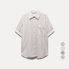 MIXXO 女款寬鬆版型短袖襯衫