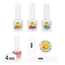 tilda 베이스젤 탑젤 매트탑젤 10ml 3개, 4세트, 베이스젤 + 탑젤 + 매트탑젤