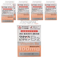 人生製藥 渡邊 維他命B2 100mg, 60錠, 6盒