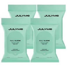 줄라이미 퍼퓸 파우더 시트 풀블룸 20매입, 116g, 4개