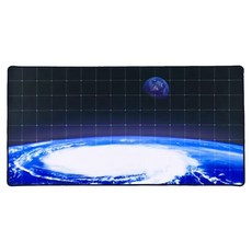 HOBBY SPACE 432PROJECT 翻轉模玩系列 滑鼠墊 F 橡膠&聚酯纖維 80*40cm, 棋盤格宇宙款 藍色 + 黑色, 1個