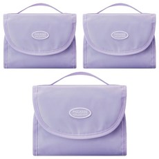 피카소 꼴레지오니 데일리 메이크업 파우치, 3개, 퍼플