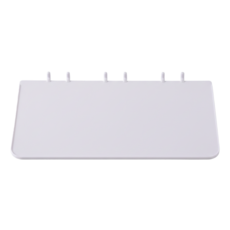 42洞洞樂長型置物層板 簡約設計 輕鬆擴充洞洞板收納空間 適用於客廳、臥室、書房, 1入, 白