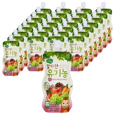자연은 잘자란 유기농 코코몽 과일야채주스 100ml, 포도, 60개