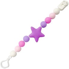 아가프라 실리콘 노리개 홀더, 스타퍼플, 1개