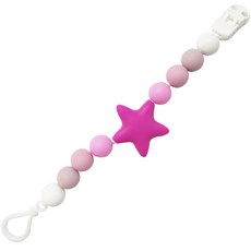 아가프라 실리콘 노리개 홀더, 스타자주, 1개