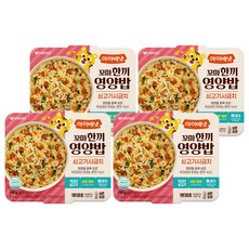아이배냇 꼬마 한끼 영양밥, 혼합맛(쇠고기/시금치), 150g, 4개