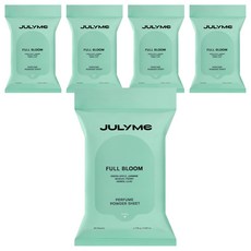 줄라이미 퍼퓸 파우더 시트 풀블룸 20매입, 116g, 5개