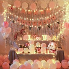 MOMOLINK 家庭派對 生日派對 氣球用品組 Y803, 1套, 混合色