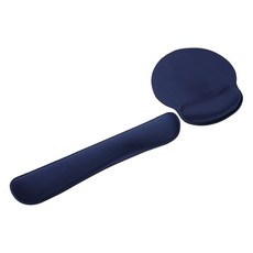 HONG JIN 宏晉 記憶海綿鍵鼠手托墊, 深藍色, 1組