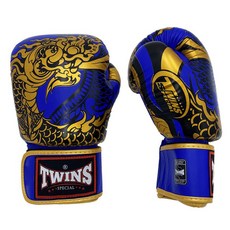 TWINS SPECIAL 拳擊手套, 金色 藍色 FBGVL3-52