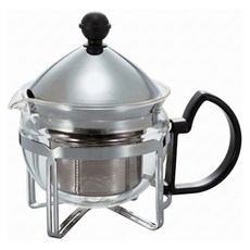 HARIO 好璃奧 新茶王花茶壺300, 銀色, 300ml, 1組