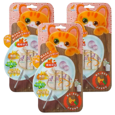 Catfeet 哈娜最愛好吃肉泥, 雞肉 + 蔓越莓, 60g, 3袋