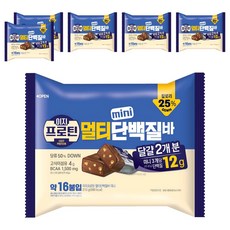 롯데웰푸드 이지프로틴 멀티 미니 단백질바, 213g, 6개