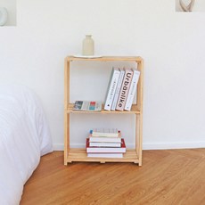 ecco 3層縫隙式收納架 L號, 原木色