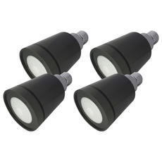 壁式淋浴蓮蓬頭 L, 灰色, 4個