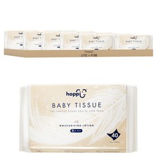 hoppi 寶寶紙巾, 40抽, 10包