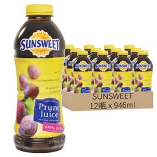 SUNSWEET 加州梅汁, 946ml, 12瓶