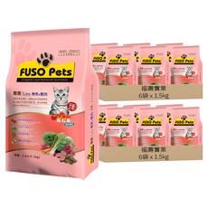 福壽實業 FUSO Pets 貓食, 鮪魚 + 螃蟹, 1.5kg, 12袋