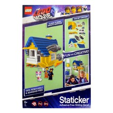 LEGO 拼圖靜電貼 艾密特的太空飛屋 52369 6歲以上適用, 1盒